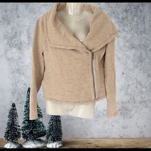 LOU & GREY Knit Fleece Zip Jacket M
